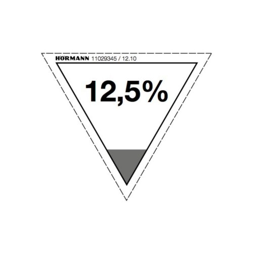 HORMANN 2011396 Наклейка 12,5 % HORMANN 2011396 Наклейка 12,5 %