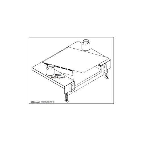 HORMANN 310089 Наклейка «макс. 1000 кг» HORMANN 310089 Наклейка «макс. 1000 кг»