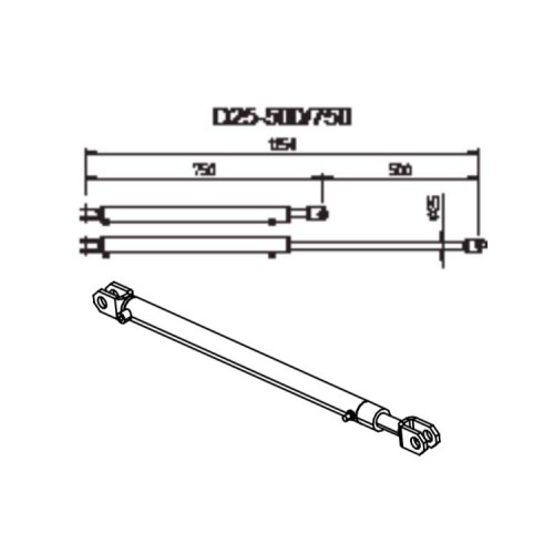 HORMANN 307688 Цилиндр аппарели HORMANN 307688 Цилиндр аппарели